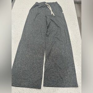 Vuori Halo Essential Heather Gray Wide Leg Pant